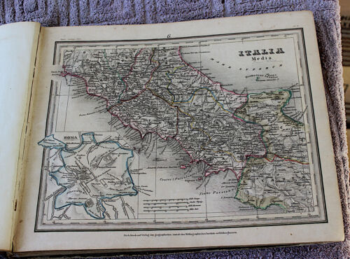 1850'S J MEYER ZEITUNGS WORLD ATLAS ALTE & NEUE ERDKUNDE - Picture 4 of 11