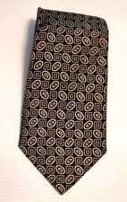 Karl Lagerfeld Men's Dress Suit Necktie Black/Gold Tie  4 In x 57 In