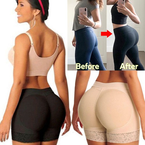 Booty Shaper Ropa Interior Acolchada Pantias Para Mujer FALSO ASS Butt Elevador Potenciador de Cadera EE. UU. - Imagen 9 de 36