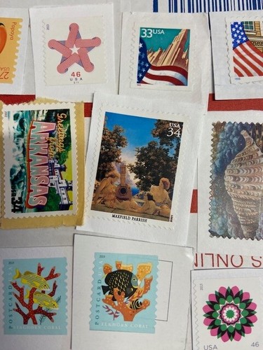 100 26¢ - FOREVER 78¢ US POSTAGE STAMPS NOT USED AS INTENDED 4 PURPOSE ON PAPER - Picture 8 of 19