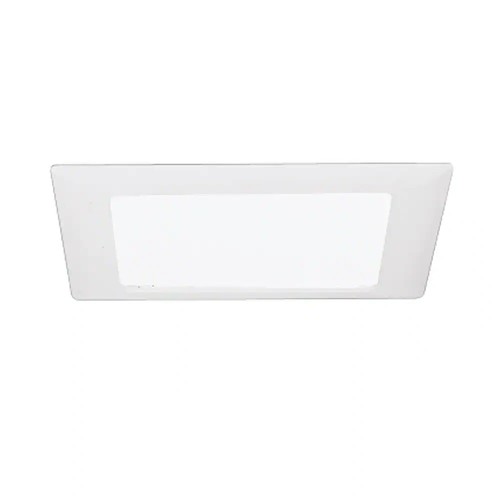 HALO 9 in. White Recessed Ceiling Light Square Trim Glass Albalite Lens