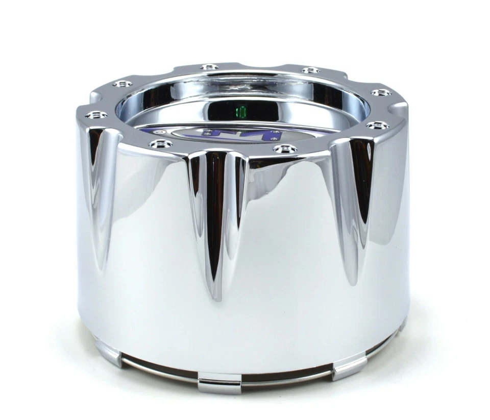 4x Tapacubos centrales de rueda cromados 8 tacos 3,5" de alto 353K133H nuevos Moto Metal 950 951 953 cromados Foto 3 de 4