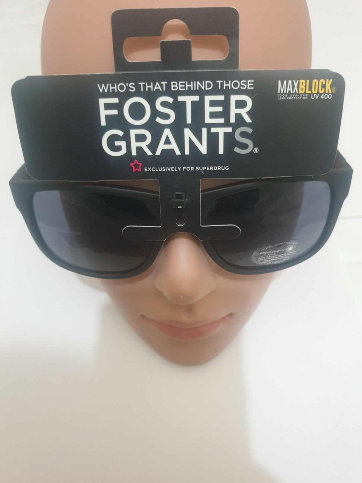 SUNGLASSES FOSTER GRANT FASHION MAGENTA + TRIM UV400 MAXBLOCK 100% NEW UVA UVB