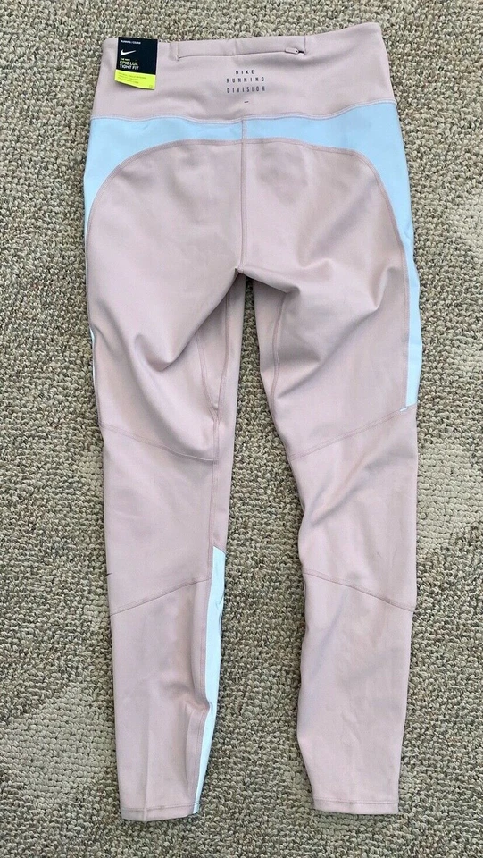 Nike Epic Luxe Leggings Pantalones Run Division Flash Malva CV2253 $140 Para Mujer M Foto 3 de 4