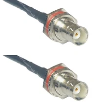 LMR240 BNC FEMALE BULKHEAD to BNC FEMALE BULKHEAD Coax RF Cable USA-Ship Lot