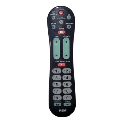 RCA RCRPS02GR Big Button Backlight 2-device Remote Control- Tested And Working