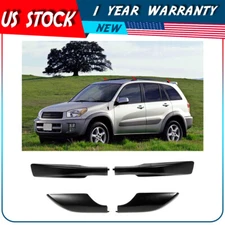 For Toyota RAV4 XA30 2006-2012 Black Roof Rack Rail End Cover Shell Replace 4pcs