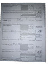2022 IRS Tax Form 1099-NEC Copy C Laser 3UP Payer/State NEC5112 - 3 on 1 page