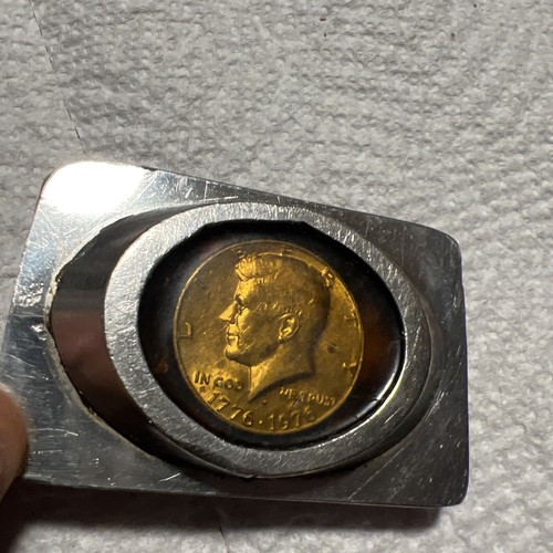 Vintage Homemade 1976 Coin Collector JFK Half Dollar Custom Belt Buckle 1970’s - Picture 12 of 20