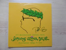 Povel Ramel Autogramme signed LP-Cover "Semlons Gröna Dalar" Vinyl