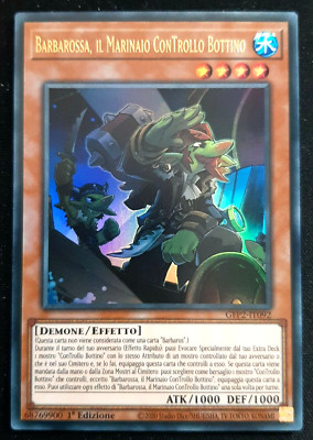 BARBAROSSA IL MARINAIO CONTROL BEUTE Ultra auf Italienisch GFP2-IT092 YUGIOH