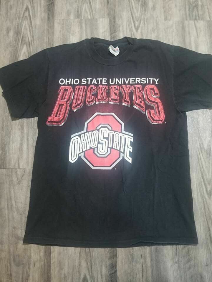 80s 90s OHIO STATE フットボールTシャツ　ヴィンテージ Vintage 90's Single Stitch Shirt Ohio State Buckeyes M