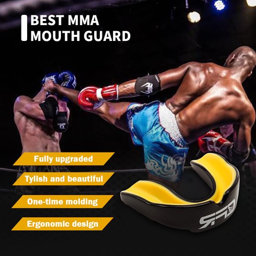 Gel Gum Mouth Guard Shield Teeth Grinding Boxing MMA Sports MouthPiece Battle US - Picture 9 of 20