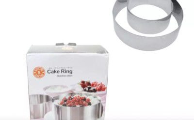 Verstellbare Edelstahl Kuchen Ring Backform Schneider Schicht Werkzeug 16-30 CM