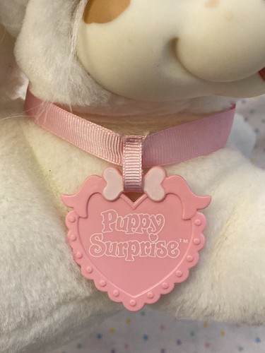 Vintage 1991 Hasbro Puppy Surprise Mom Dog & Two Babies Plush Original Collar - Picture 3 of 10