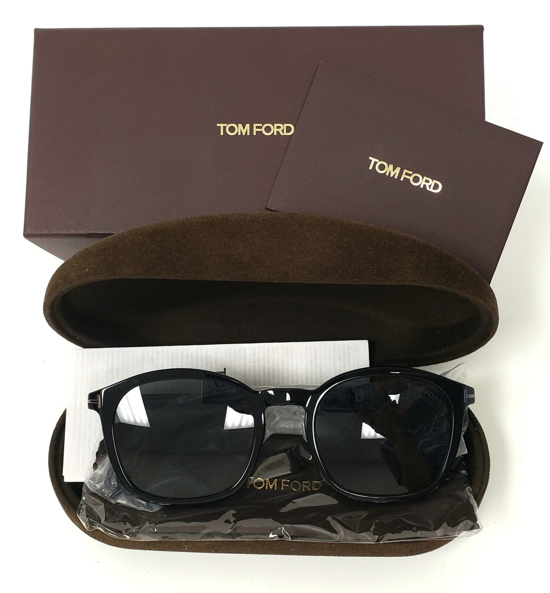 Tom Ford Jayson TF1020-N ECO 01D 52mm Polarized Rounded
