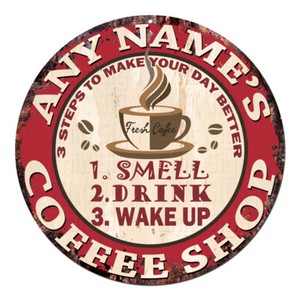 Cp 0100 Any Name S Coffee Shop Custom Personalized Chic Tin Sign Decor Gift Ebay Cp 0100 Any Name S Coffee Shop Custom Personalized Chic Tin Sign Decor Gift Ebay