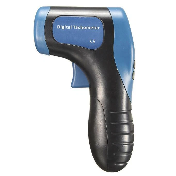 Láser Digital Foto Tacómetro Medidor de Velocidad Pistola RPM Tach Tester Medidor Sin Contacto