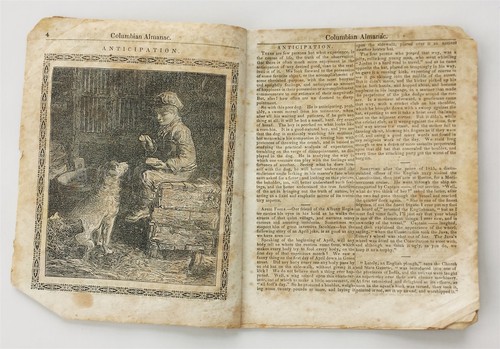 1855 antique COLUMBIAN ALMANAC philadelphia pa THIRD AFTER BISSEXTILE leap year - Picture 3 of 12
