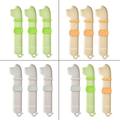 3PCS Cats Treat Squeezer Feeder Cats Dispenser Feeding Tool for Treat