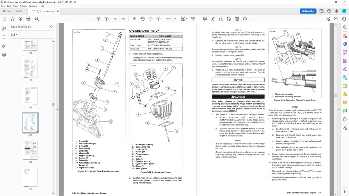 2014 Harley-Davidson Sportster Service Manual +Bonus_XL883 L