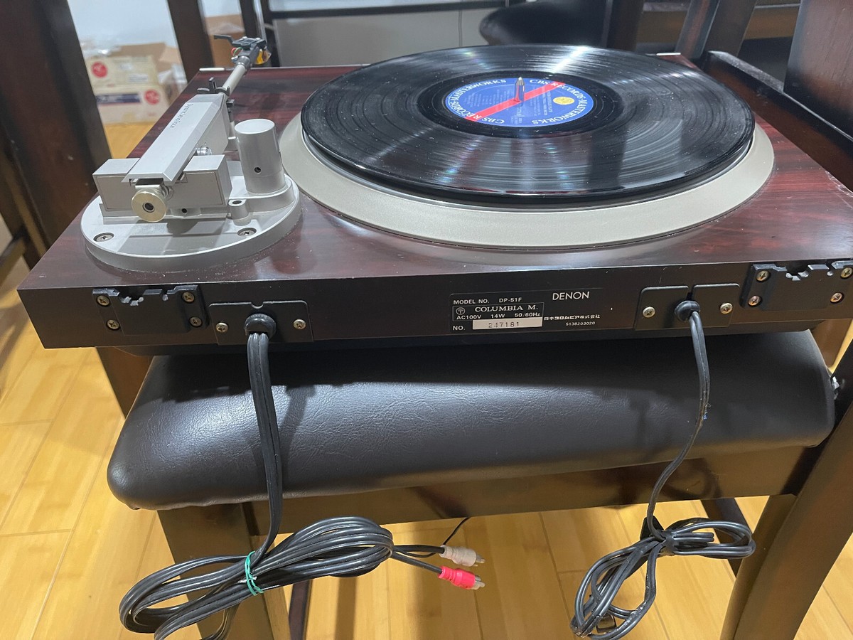DENON ターンテーブル　DP-51F Denon DP-51F 80's Automatic Vintage Direct Drive Turntable Vinyl