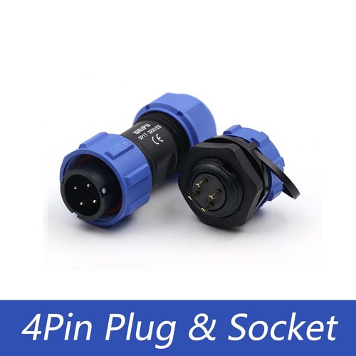 2 - 10 Pin IP68 Waterproof Inline Cable Coupler Plug Socket Connector SP17 - Picture 7 of 39