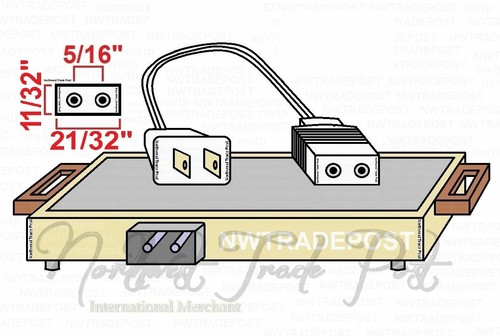 Replacement 6ft Power Cord for Vintage Solid State TV Stereo Radio 2-Prong Pin - Picture 16 of 22