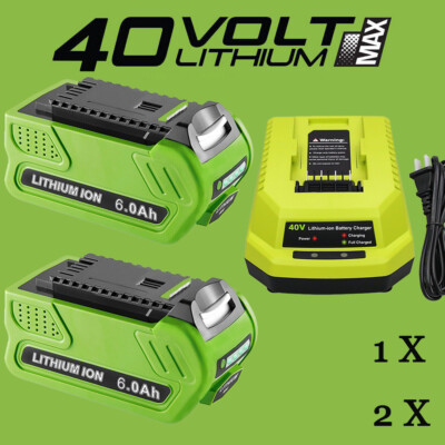 Batteria Sostituzione GreenWorks 40V 6,0Ah - Compatibile Con 29462, 29472 E Altri Modelli G-MAX - Per Attrezzi Da Giardino - Foto 10