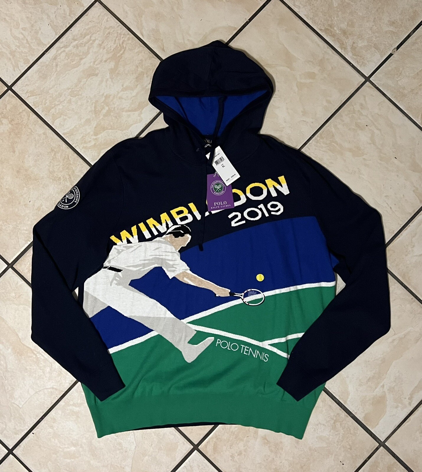 Polo Ralph Lauren Wimbledon Tennis 🎾 2019 Cotton/Cashmere Sweater $398  Men's XL | eBay
