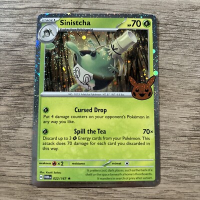 Sinistcha 022/167 Cosmos Holo Rare - Pokmon TCG Halloween Trick Or Trade  2024 | eBay