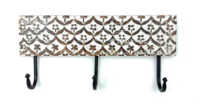 Handcrafted Wall Mount Hook Cloth Hanger/Towel Hanger (30 x 15 x 5 cm_Pack of 1)