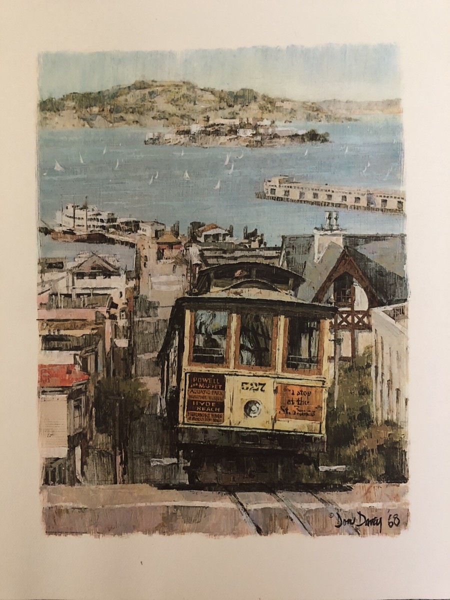 Don Davey 「California St San Francisco」 Print Street Car Landmarks of San Francisco by Don Davey 68