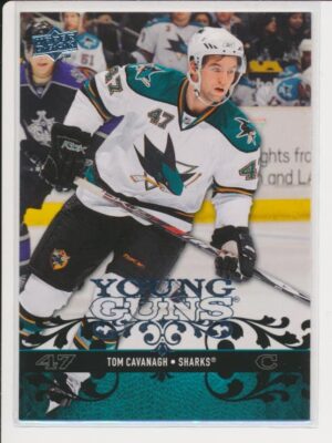 2008-09 Upper Deck #492 TOM CAVANAGH - YOUNG GUNS Rookie Card - San Jose Sharks