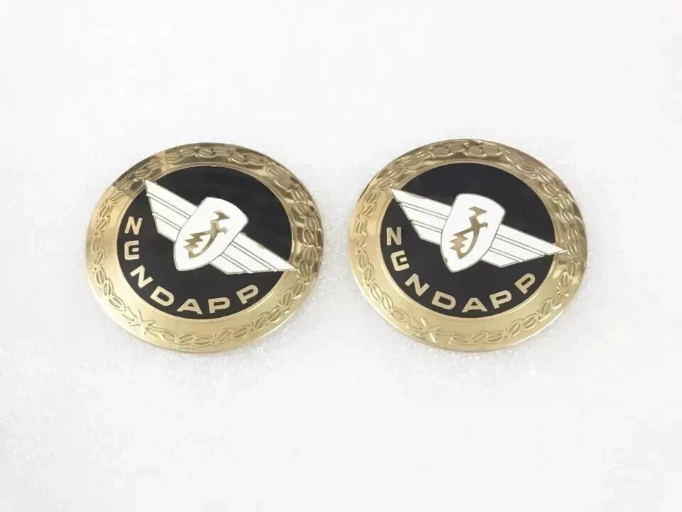 PETROL FUEL TANK BADGES MONOGRAM PAIR VINTAGE ZUNDAPP MOTORCYCLE |Fit For - Imagem 3 de 4