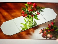 Studio Silversmiths Caprice Collection Three Pieces Beveled Mirror Set 35X10