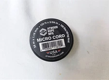 Micro Sport Cord 1.18mm X 125 Ft Small Spool Lightweight Braided Cord Black