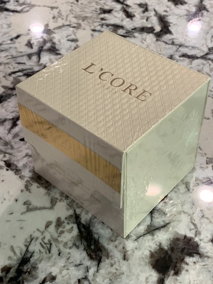 L'CORE PARIS 24K Gold Eye Cream 1oz/30ml Original Factory Sealed MSRP$450 - Image 3 of 4