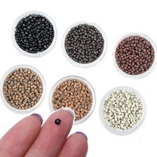 100/50 Silicone Lined Nano Rings Beads for Nano Tip Hair Extensions 3mm Bonds US