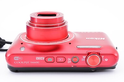 NIKON COOLPIX S6600 16MP Camera WiFi Red Mint | eBay NIKON COOLPIX S6600 16MP Camera WiFi Red Mint | eBay