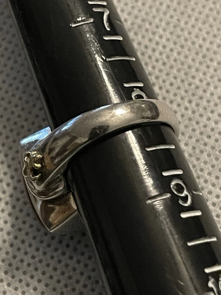 Anillo Ann King Plata de Ley 925 18K Cornalina Flor De Lis Talla 8 Foto 4 de 4