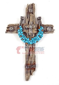 image is loading turquoise horseshoe concho decorative wall cross faux wood - Decorative Wall Crosses image is loading turquoise horseshoe concho decorative wall cross faux wood - Decorative Wall Crosses