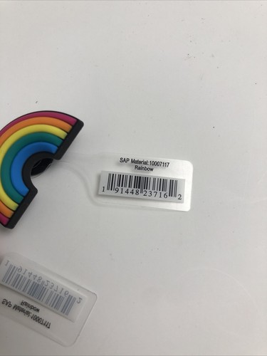 CROC JIBBITZ RAINBOW Shoe Charm 2 pack (a51) - Picture 3 of 3