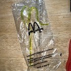 VINTAGE MCDONALD'S LOT OF 3 ITEMS M STRAW, RONALD SPONGE & BUBBLE SHOE — photo 5