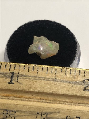 Ethiopian Welo Fire Opal Rough Specimen & Finished Cabochon! You Get Both!! - Bild 7 von 9
