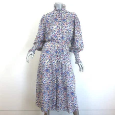Isabel Marant Etoile Galoa Midi Dress Multicolor Floral Print Cotton Size 36
