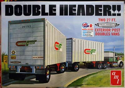 Trailmobile Double Header two complete 27Ft. vans 1:25 AMT 1132 wieder neu 2019 - Bild 1 von 4