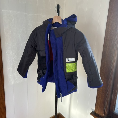 NWT Spyder Zoey Insulated Ski Jacket Snowboard Sparkle Blue My Mind Girls 8 - Picture 4 of 12