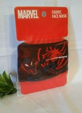 Spiderman Marvel Fabric Washable Face Mask Kids Red/White/Black NEW 