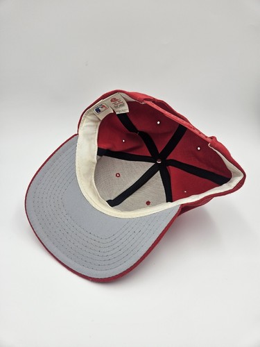DS Vintage Cincinnati Reds Snapback Hat Wool Blend New Era Plain Logo MLB 90s - Picture 5 of 6